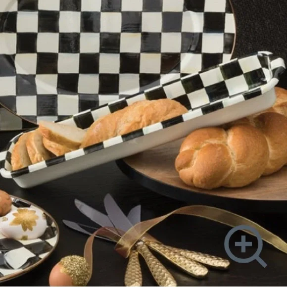 Mackenzie-Childs Enamel Baguette Dish - Picture 2 of 4